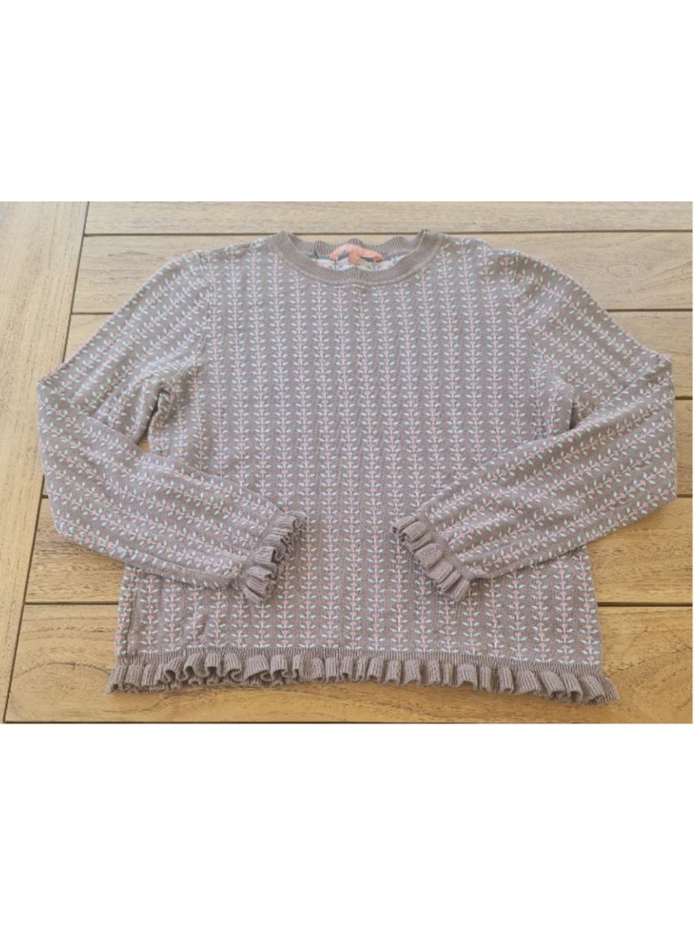 ModCloth Ruffle Sweater Size L
